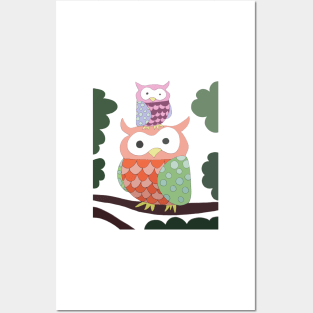 Owls Posters and Art